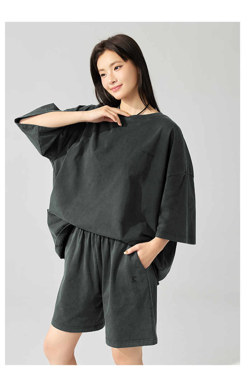 パンツセットアップ ショート ゆったりくつろぎショートセット