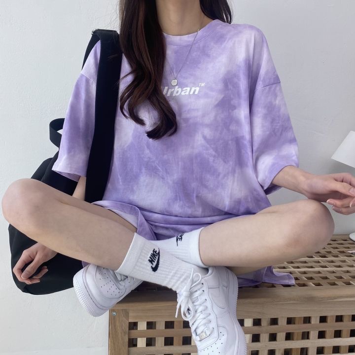 パンツセットアップ ムラ染め風ゆったりパンツセットアップ
