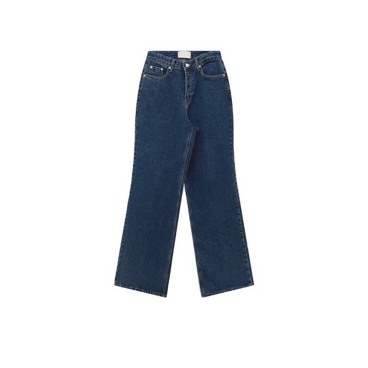 パンツセットアップ ゆったりデニムワイドパンツ