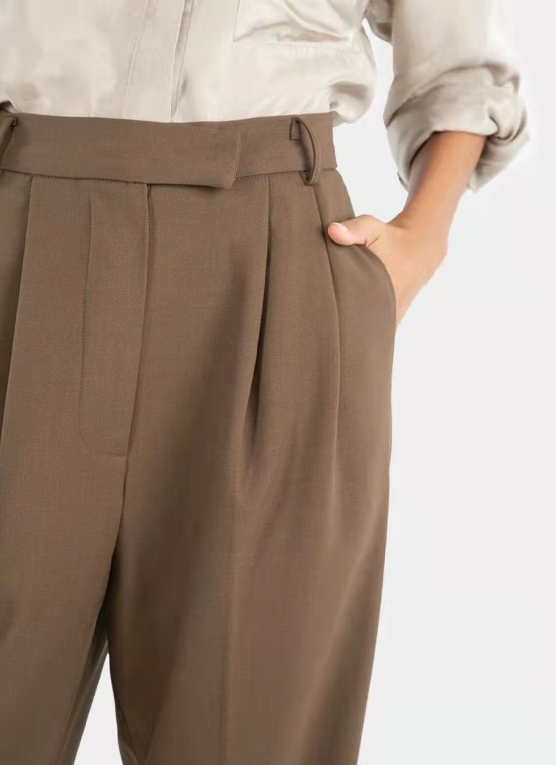 パンツセットアップ こなれ感ゆったりジャケットパンツセット