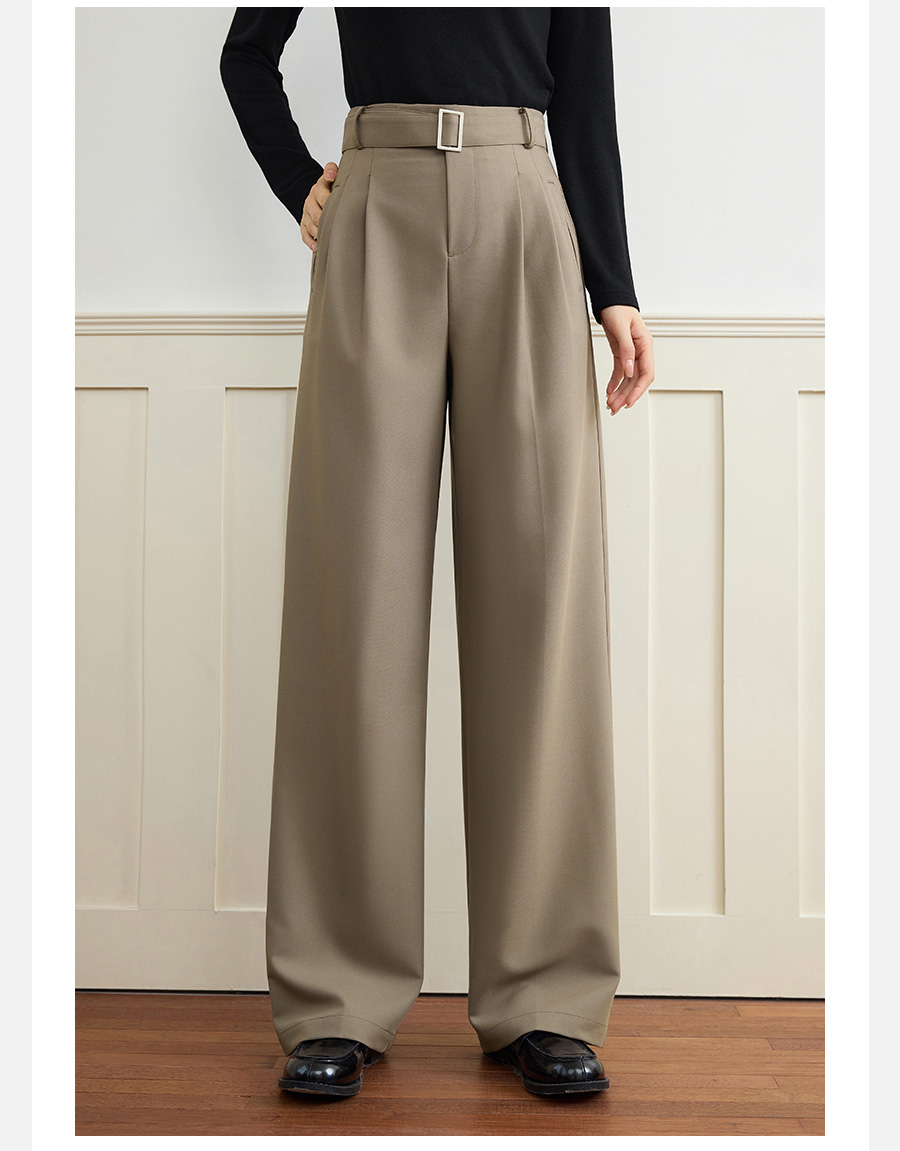 パンツセットアップ 洗練ワイドパンツセットアップ
