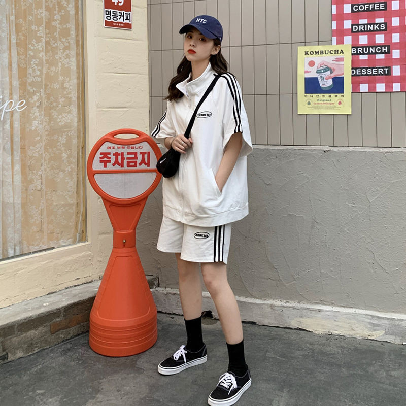 パンツセットアップ ラインサイドジップアップセットアップ