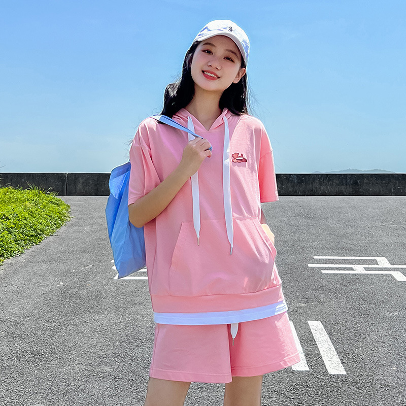 パンツセットアップ パーカーショートパンツセット