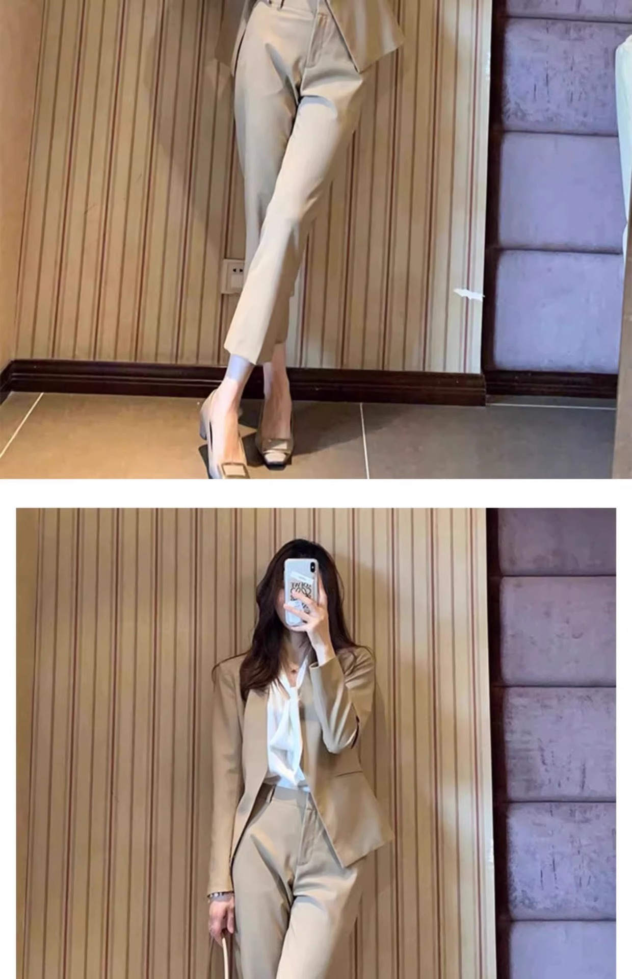 パンツセットアップ 洗練されたシルエットのパンツセットアップ