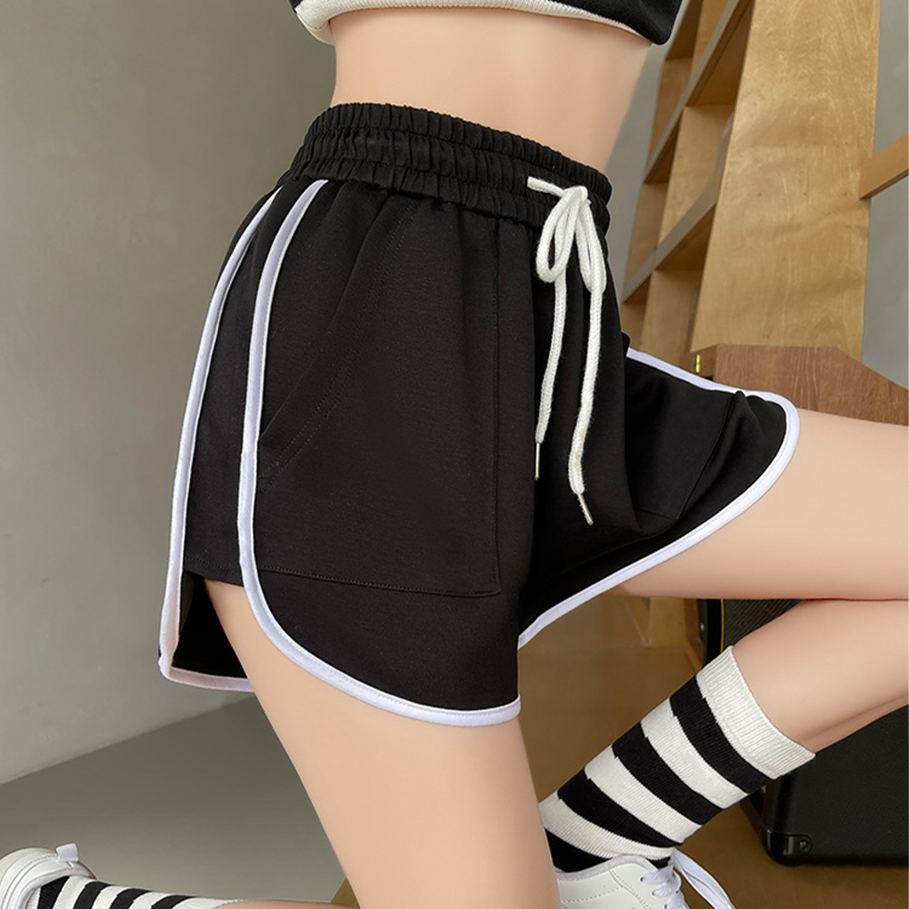パンツセットアップ 夏用韓国風カラーショートパンツ レディース