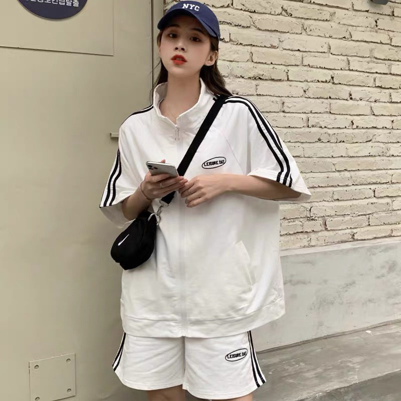 パンツセットアップ ラインサイドジップアップセットアップ
