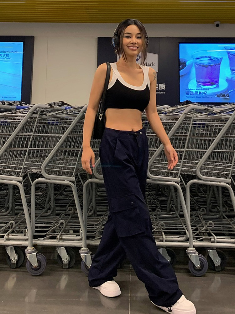 パンツセットアップ ストリートカーゴワイドパンツ