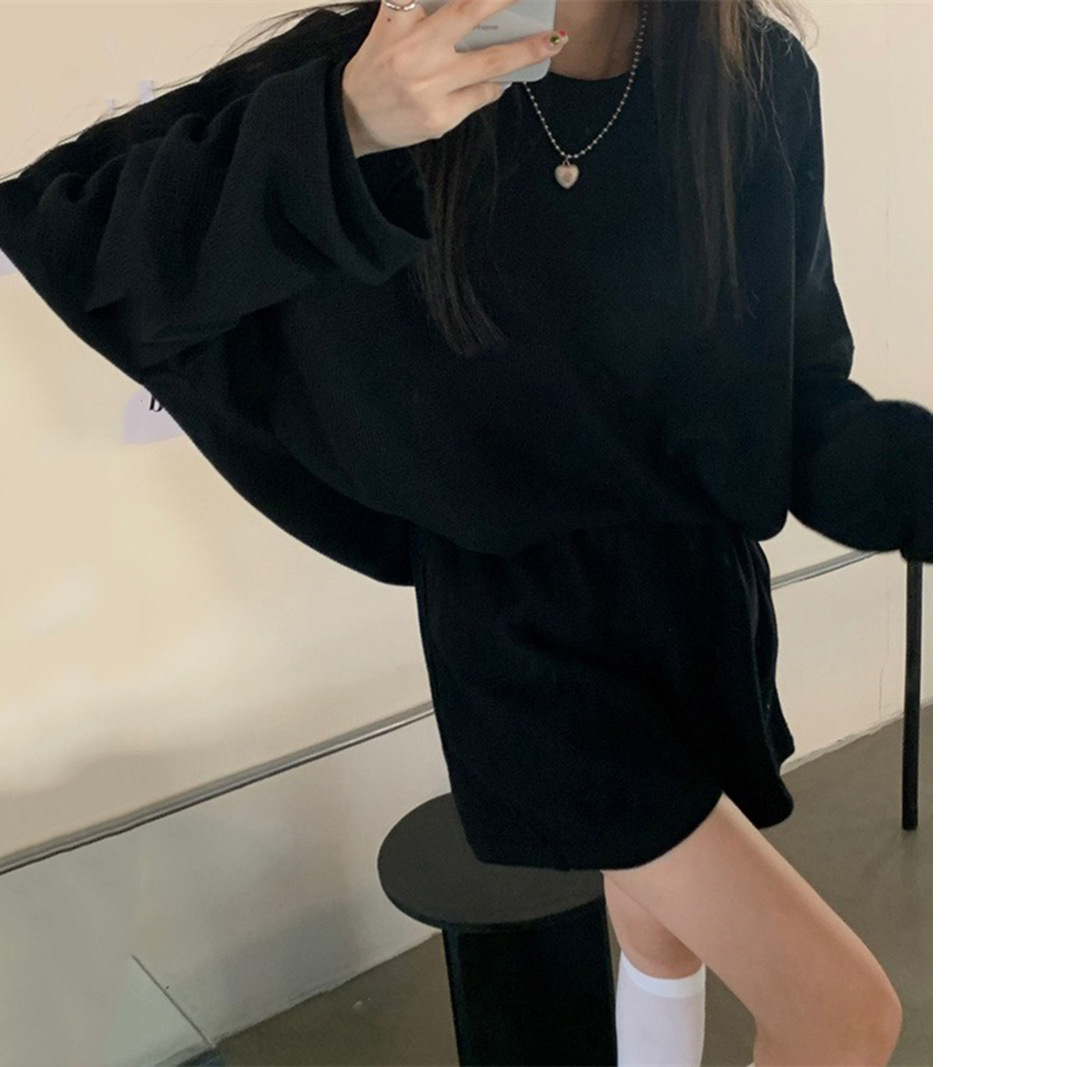 パンツセットアップ ゆったりオーバーサイズスウェット上下セット