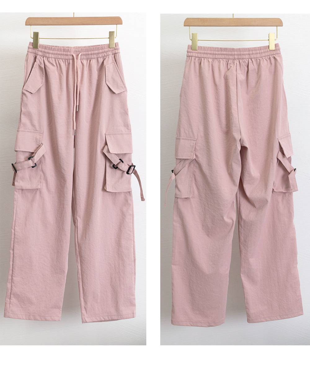 パンツセットアップ レディース ワイド カーゴパンツ ゆったりシルエット