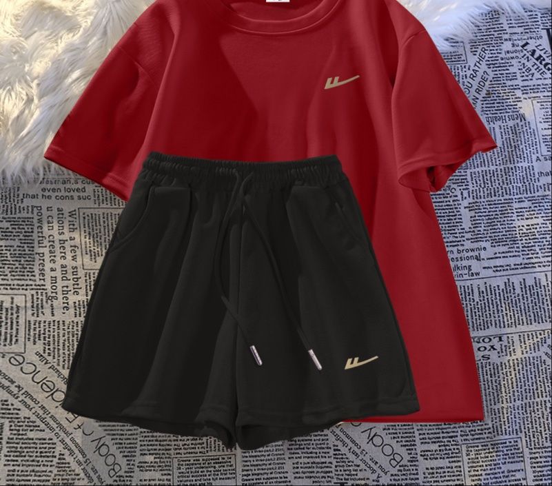 パンツセットアップ ショート ゆったりリラックスセットアップ