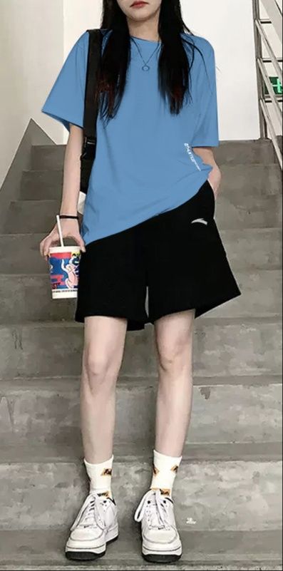 パンツセットアップ ショート シンプル快適パンツセットアップ