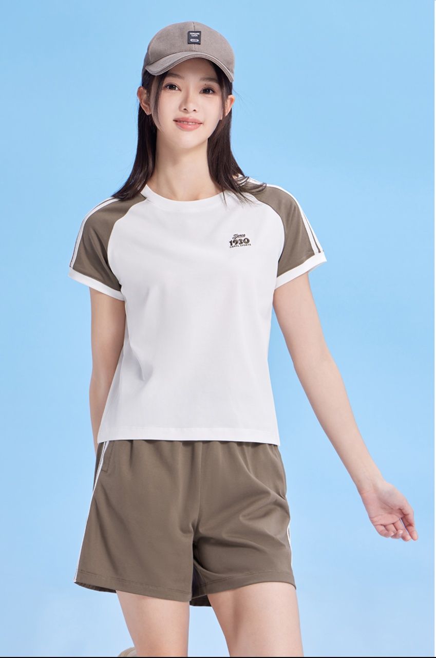 パンツセットアップ ショート 速乾機能付き爽やかパンツセットアップ