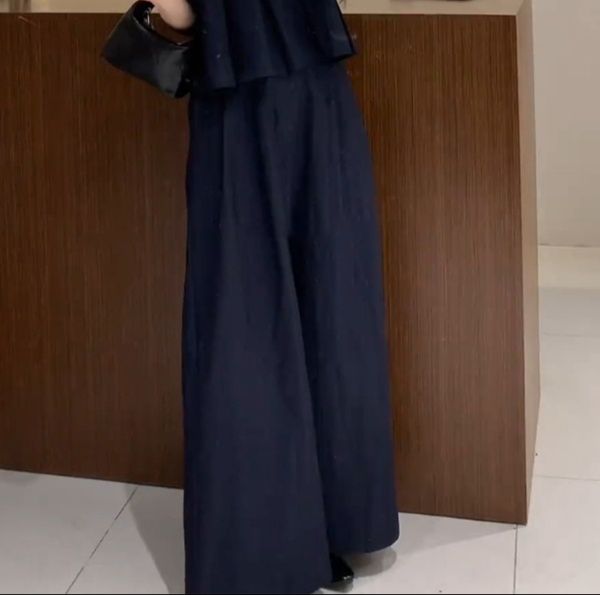 パンツセットアップ フォーマル ケミカルキャミソールワイドパンツセット