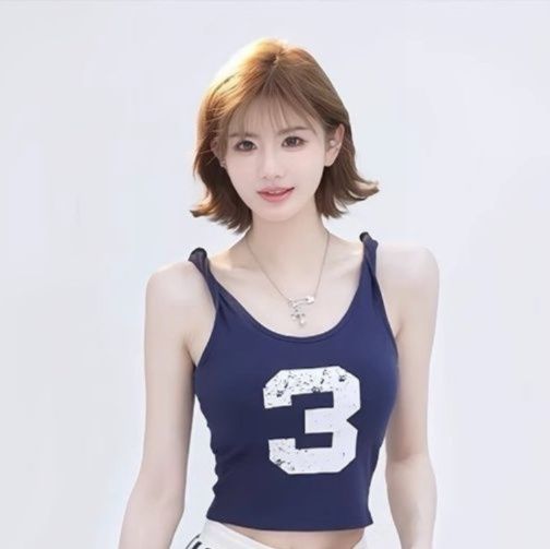 パンツセットアップ ショート スポーティナンバータンクトップセット