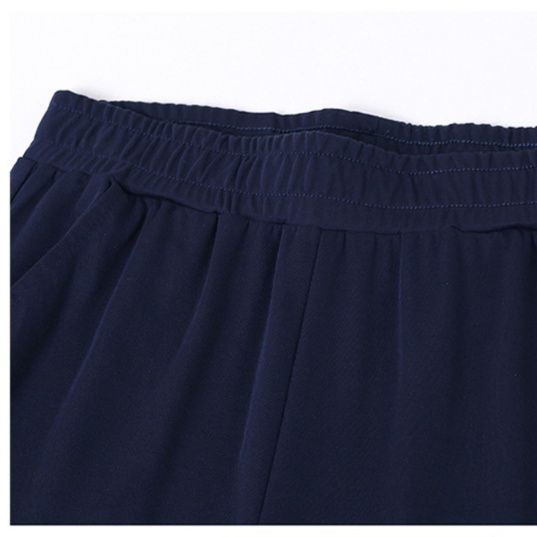パンツセットアップ 半袖ハーフジップ ワイドパンツセット