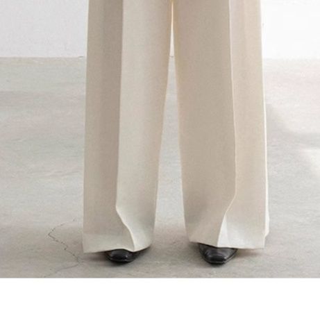 パンツセットアップ 洗練ペプラムジャケットセットアップ