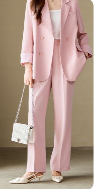 パンツセットアップ 洗練ダブルジャケットセット