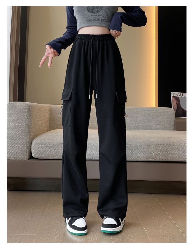 パンツセットアップ カーゴポケット付きリラックスワイドパンツ