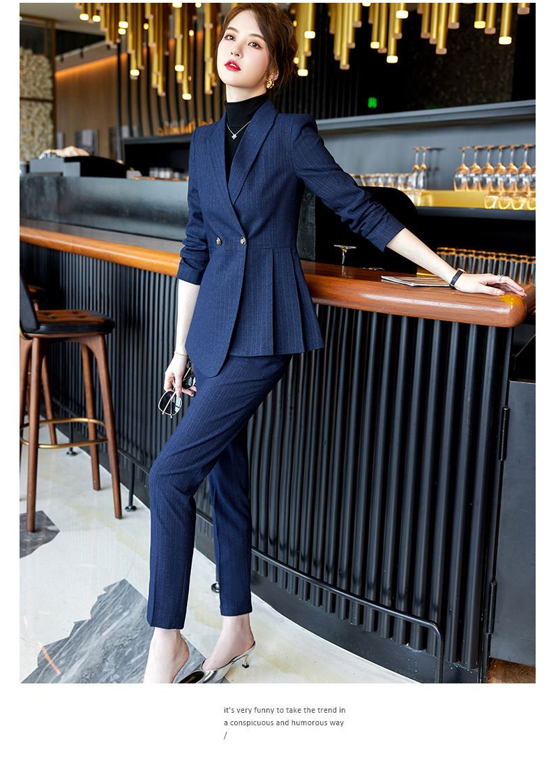 パンツセットアップ ダブルボタンウエストマークジャケットパンツセットアップスーツ