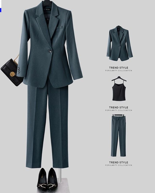 パンツセットアップ テーラード一つ釦ジャケット付きパンツセットアップスーツ