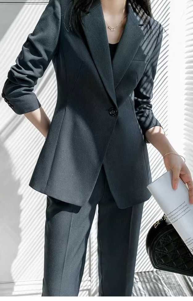 パンツセットアップ テーラード一つ釦ジャケット付きパンツセットアップスーツ