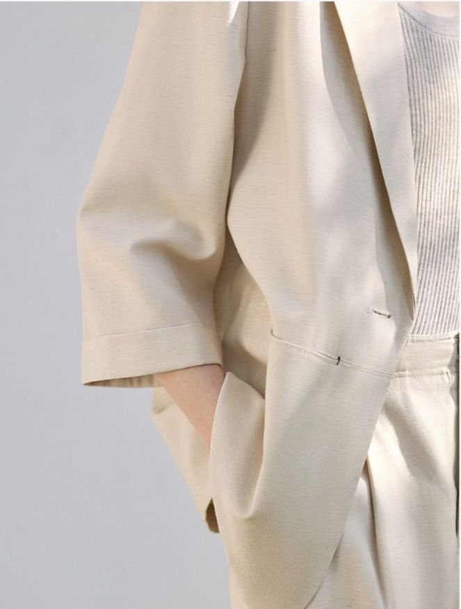 パンツセットアップ テーラードジャケット×ワイドパンツセットアップ
