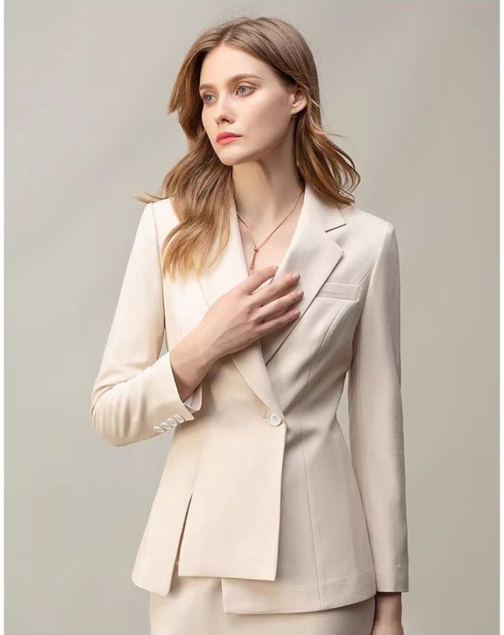 パンツセットアップ ショールカラーひとつボタンジャケットパンツスーツ上下セット