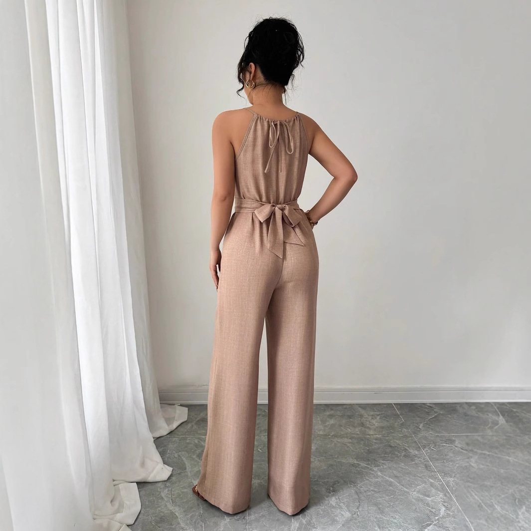 パンツセットアップ リゾートホルターネックパンツセット