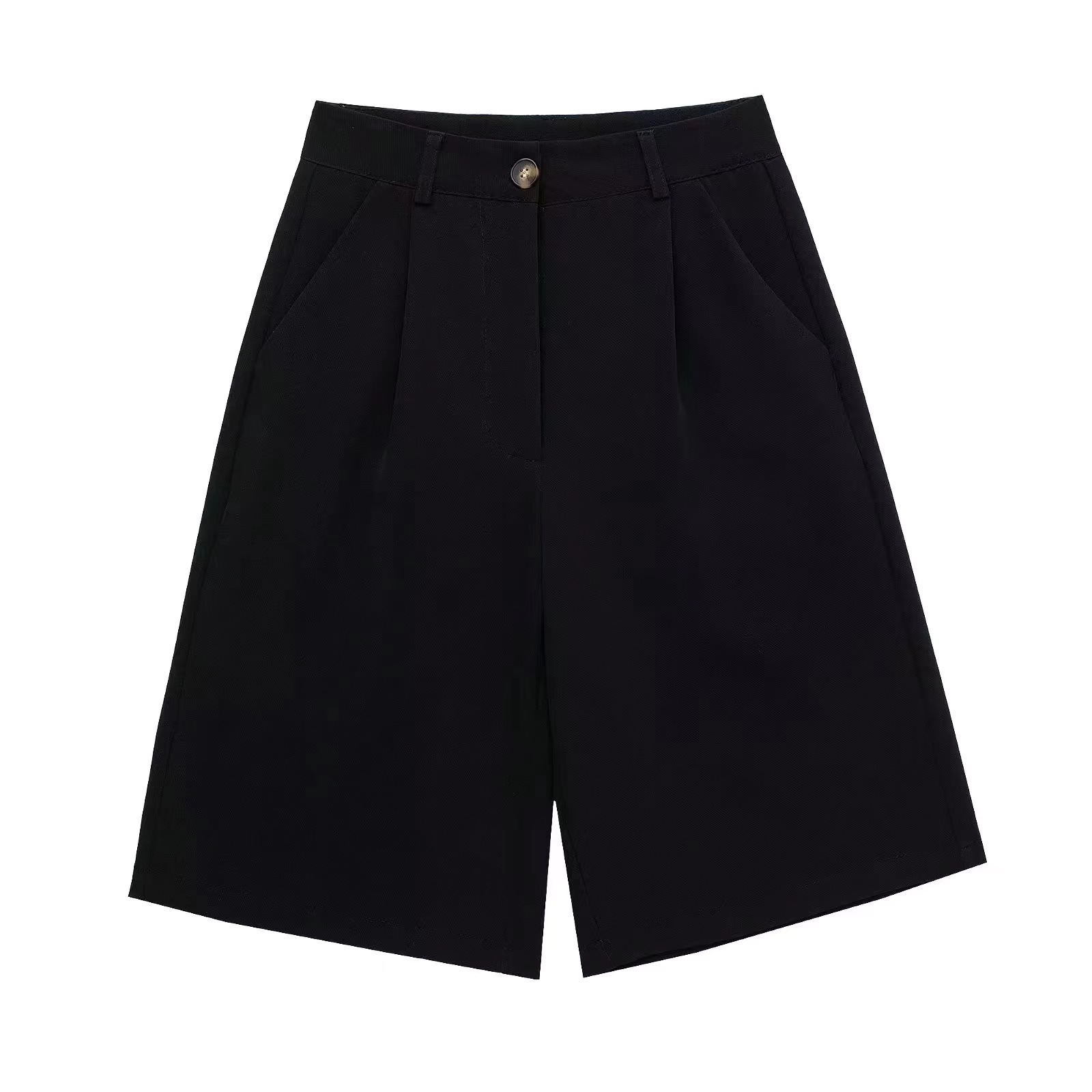 パンツセットアップ フォーマルワイドショートパンツ