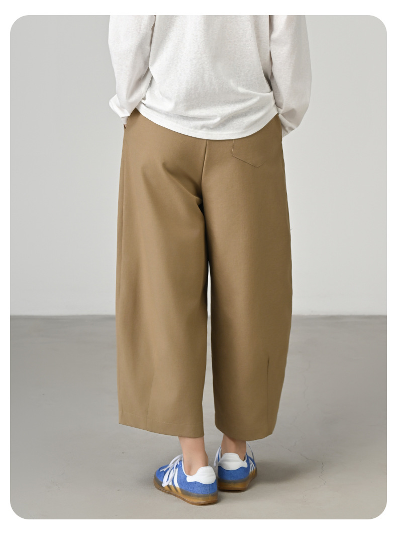 パンツセットアップ リラックスドレープワイドパンツ