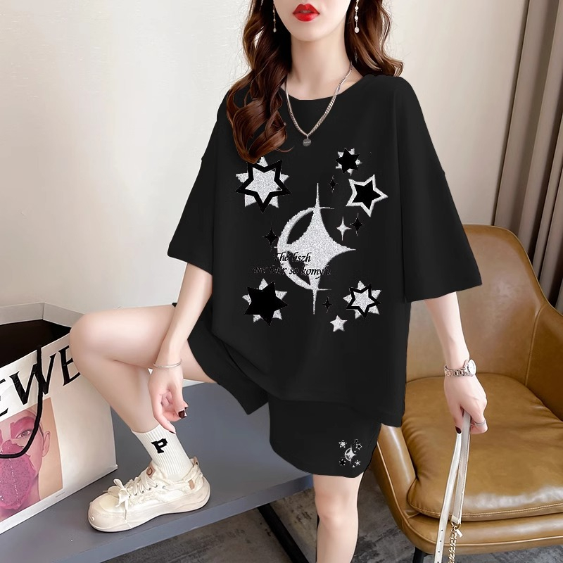 パンツセットアップ ショート 星空ゆったりパンツセットアップ