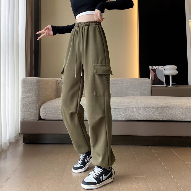 パンツセットアップ カーゴポケット付きリラックスワイドパンツ
