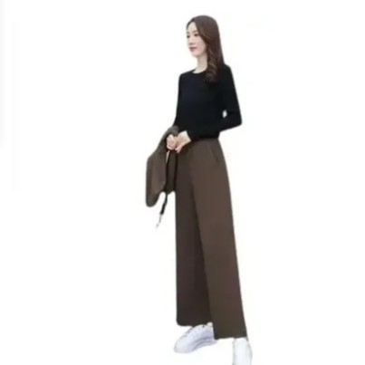 パンツセットアップ フード付きゆったりベストパンツセット