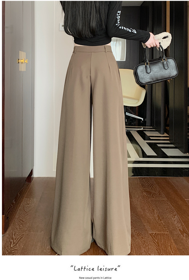 パンツセットアップ 流れるシルエット ワイドパンツ