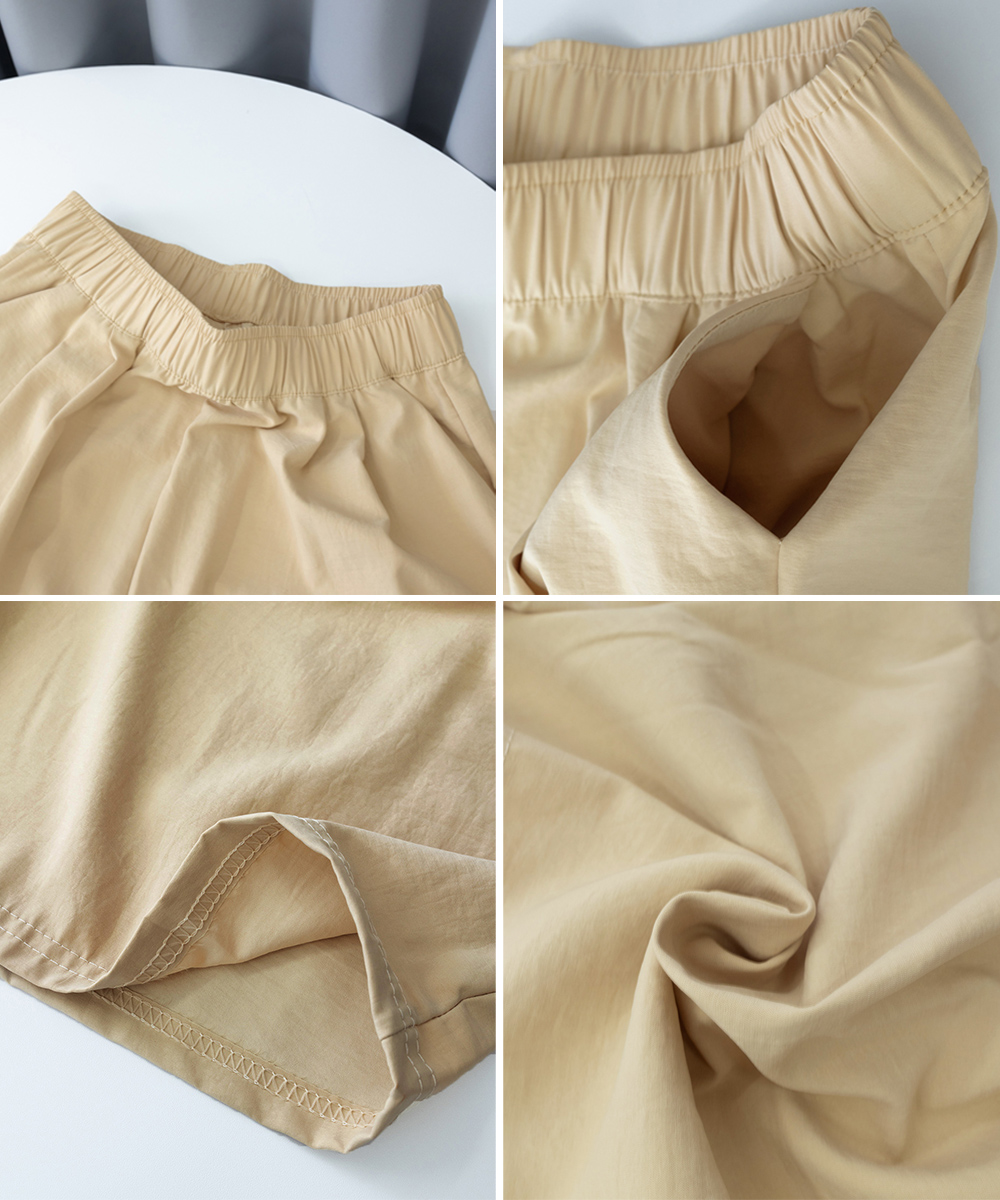 パンツセットアップ 韓国風ゆったりワイドショートパンツ女性用