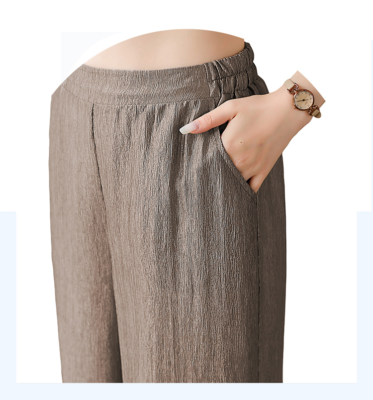パンツセットアップ リネン風素材アシンメトリーセットアップ