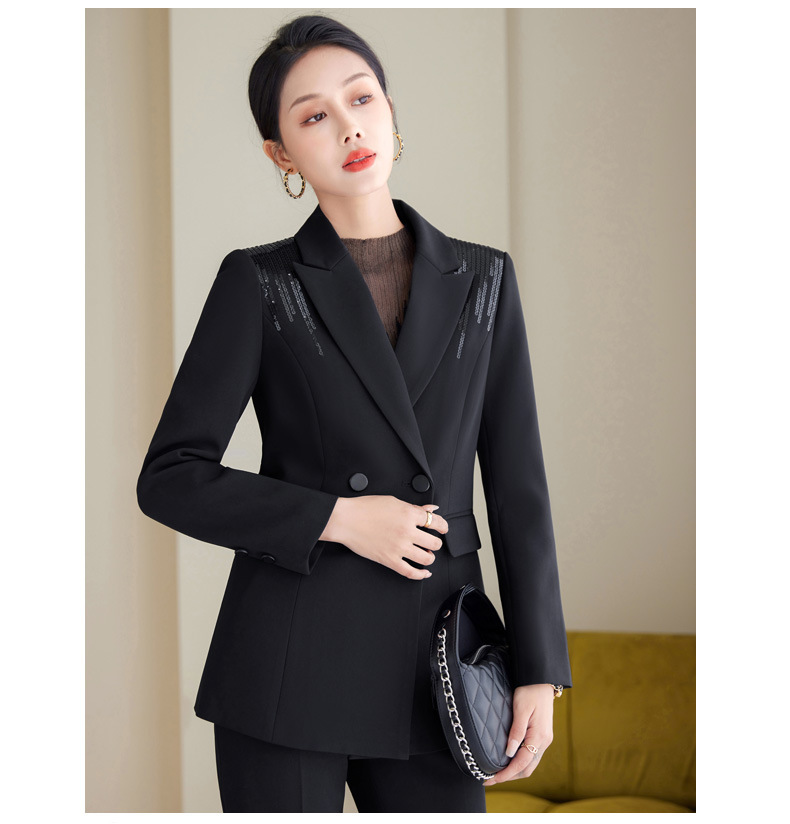 パンツセットアップ 肩飾り輝きパンツセットアップ