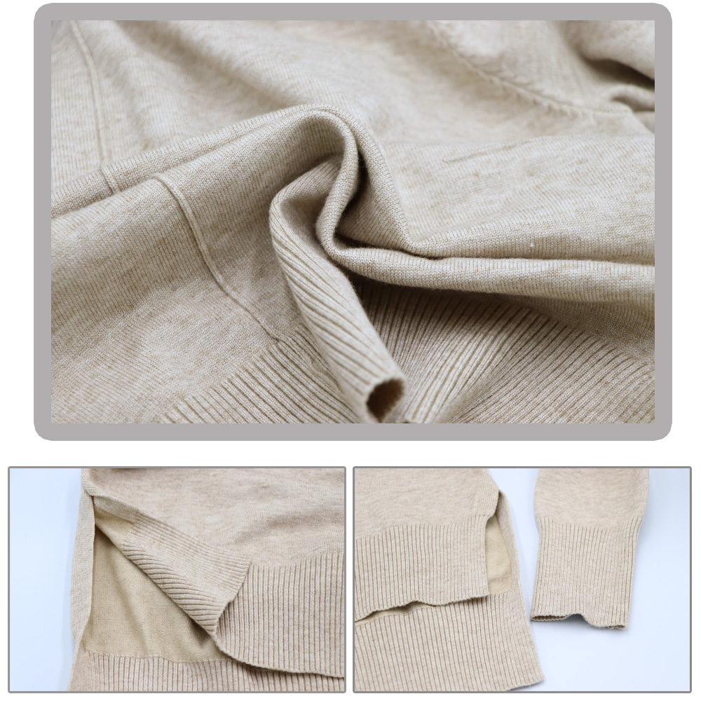 ニットワイドパンツセットアップ レディース ゆったり秋冬長袖無地