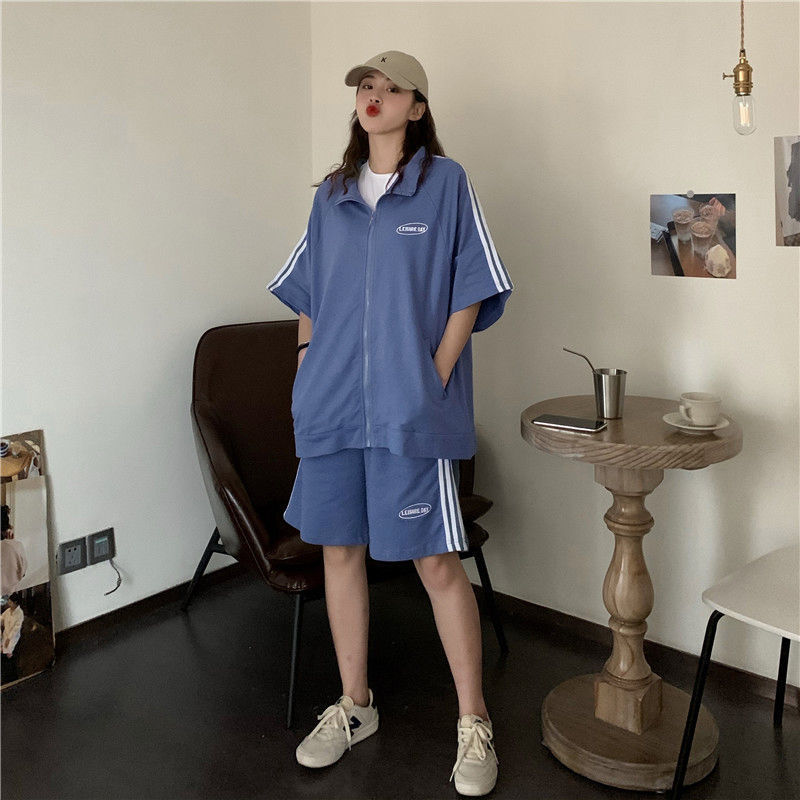 パンツセットアップ ラインサイドジップアップセットアップ