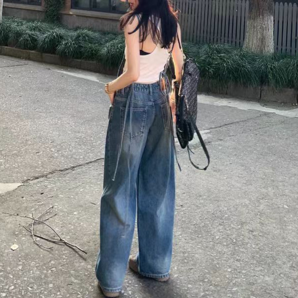 パンツセットアップ こなれ感デニムオーバーオール