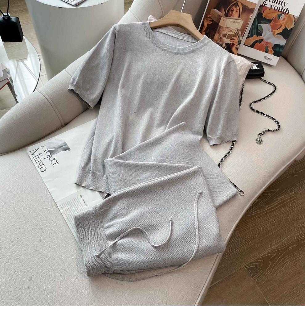 パンツセットアップ 上質素材のゆったりパンツセットアップ