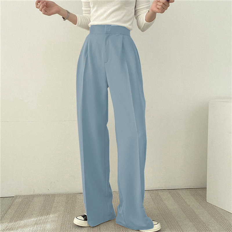 パンツセットアップ 上品フォルムワイドパンツ