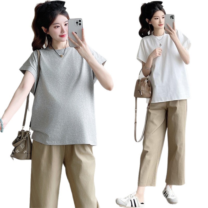 パンツセットアップ フレンチスリーブ ゆったりパンツセット