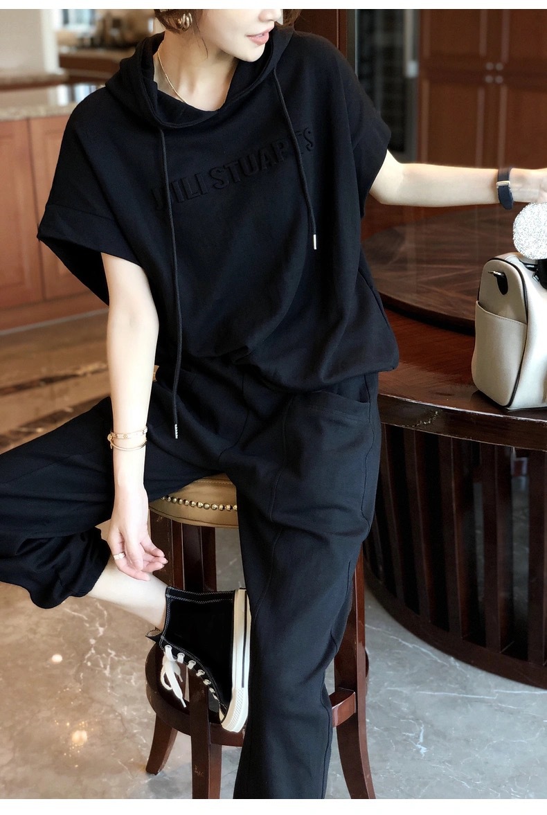 パンツセットアップ フーディーワイドセットアップ