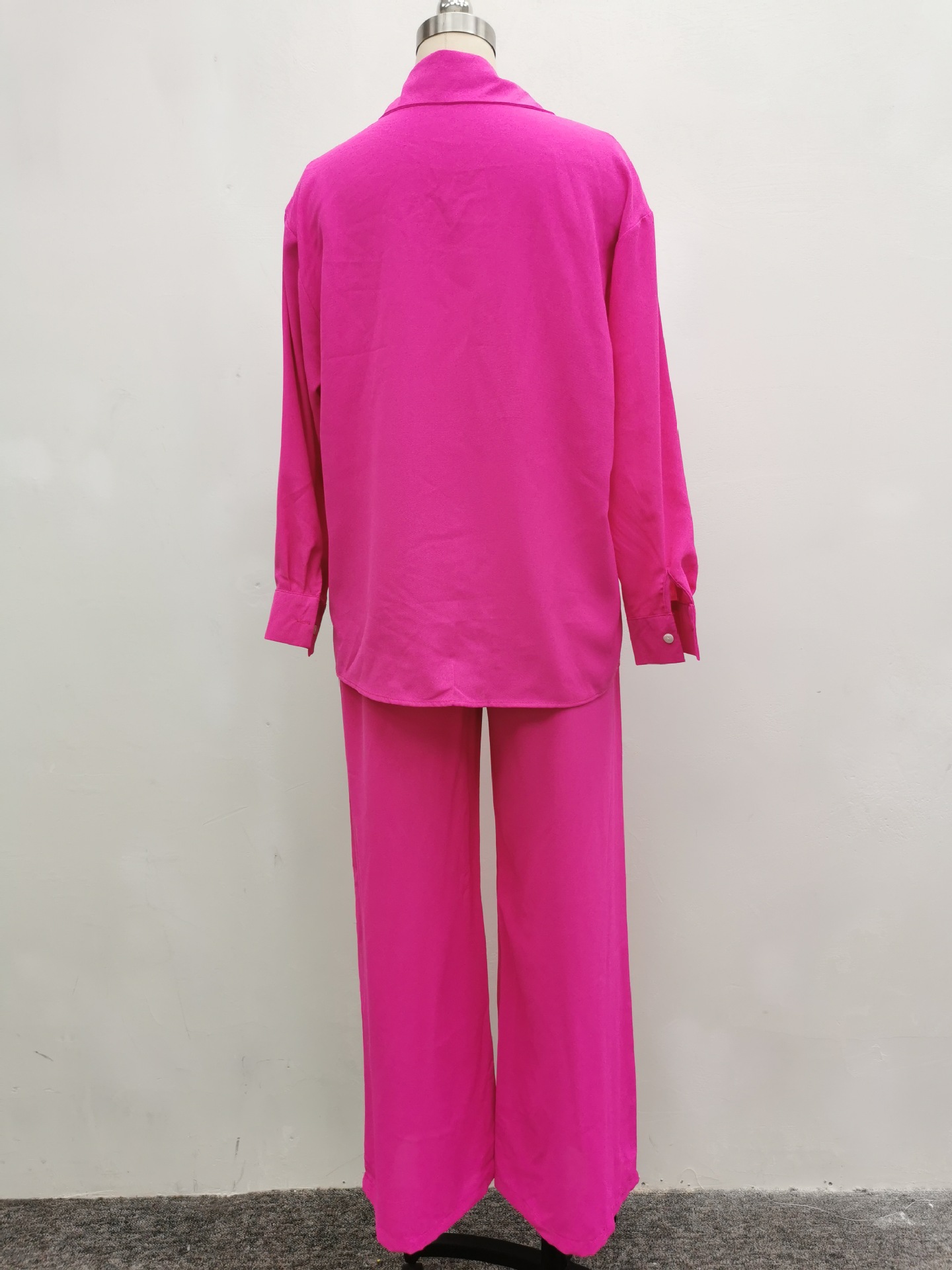 パンツセットアップ こなれ感ゆったりシャツセットアップ