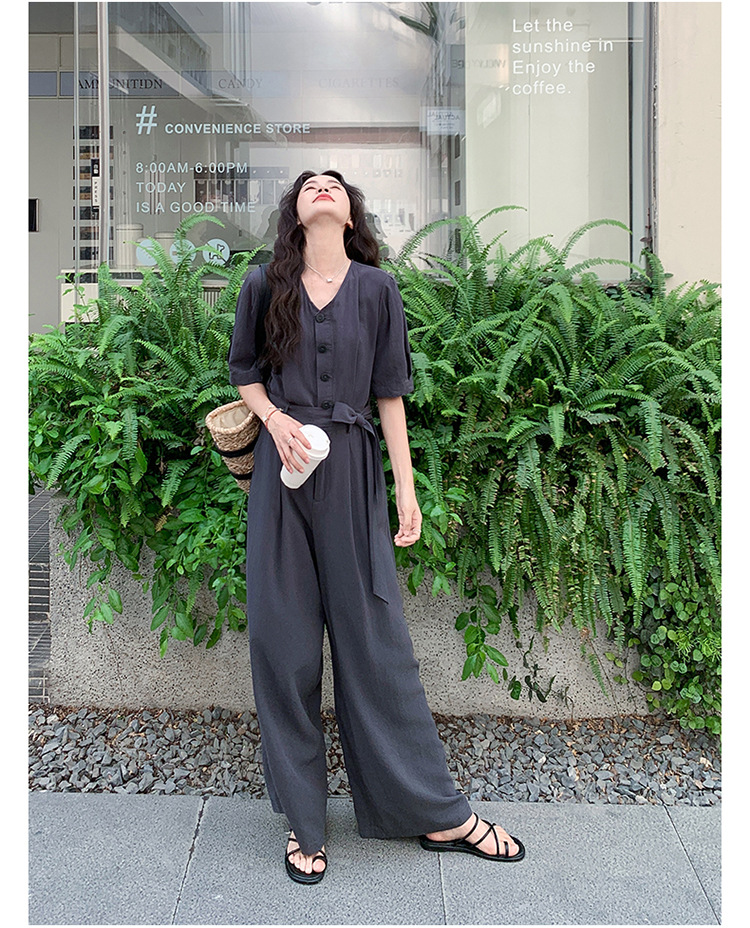 パンツセットアップ 優雅なゆとりワイドパンツセットアップ