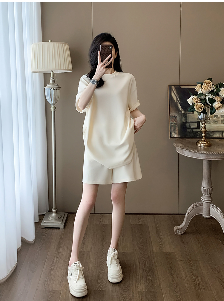 パンツセットアップ なめらか素材ゆったりパンツセット