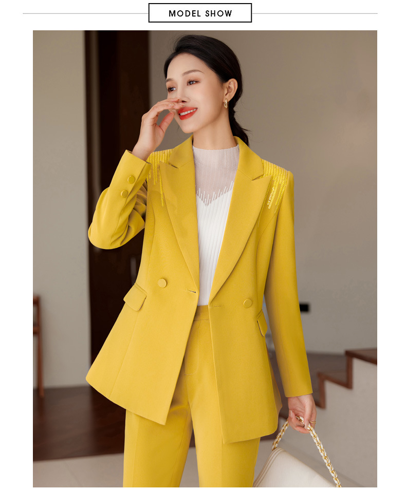 パンツセットアップ 肩飾り輝きパンツセットアップ