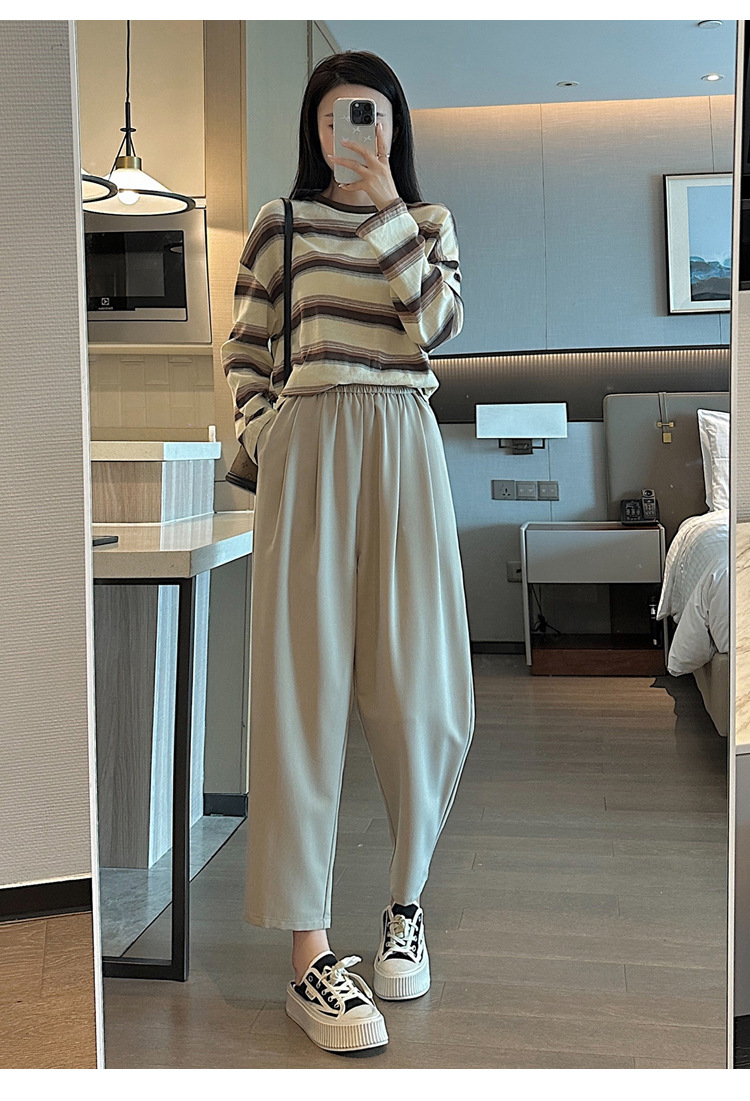 パンツセットアップ ゆったりシルエット美脚パンツ
