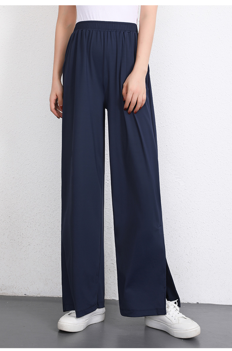 パンツセットアップ すっきりシルエットサイドスリットパンツ